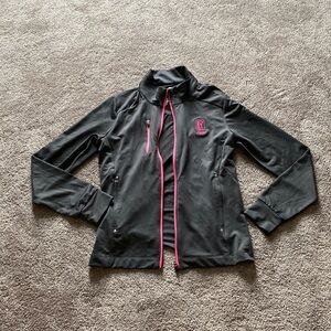 Kate Lord Performance Ash Gray Pink Full-Zip Golf Jacket SIZE M NWT